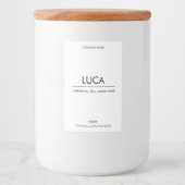 Chandelle Luca Étiquette Élégant Minimaliste Fort  (Devant)