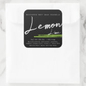 Chandelle moderne Étiquette Plain Citron noir (Sac)