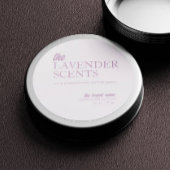 Chandelle moderne Lavender autocollant rond