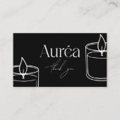 Chandelle moderne QR Code Carte de visite (Devant)