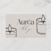 Chandelle moderne QR Code Carte de visite (Devant)