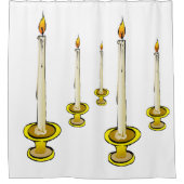 Chandelles de rideau de douche (Devant)