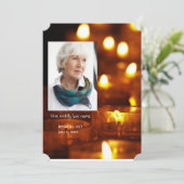 Chandelles Invitations du service commémoratif Lum (Debout devant)