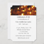 Chandelles Invitations du service commémoratif Lum (Dos)