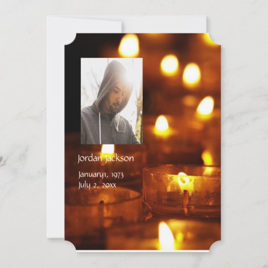 Chandelles Invitations du service commémoratif Lum (Devant)