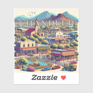Chandler Arizona Sticker 3 pouces Vinyl