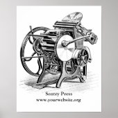 Chandler & Price letterpress poster (Voorkant)