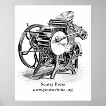 Chandler & Price letterpress poster