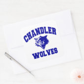 Chandler Wolves Vierkante Sticker (Envelop)