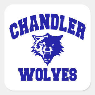 Chandler Wolves Vierkante Sticker