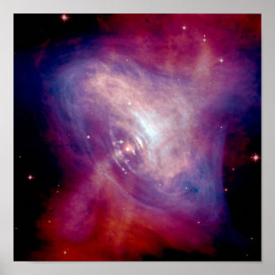 Chandra Crab Nebula NASA Space Poster