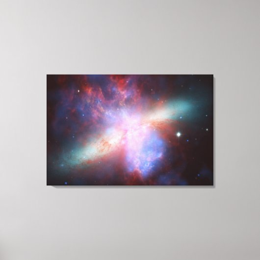 Chandra:Hubble:Spitzer X-ray:Zichtbaar:Infrarood Canvas Afdruk (Voorkant)