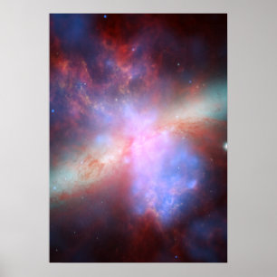 Chandra:Hubble:Spitzer X-ray:Zichtbaar:Infrarood Poster