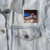 Chandra röntgenobservatorium vierkante button 5,1 cm (In situ)