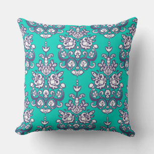 Chandraki damask ikat kussen