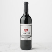 Change Crafting, I (coeur) Boisson Étiquettes (Devant)