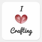 Change Crafting to Any Word 3-in Square Stickers (Devant)
