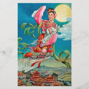 Chang'e die 嫦娥 aan de Godin van de Maan van de Briefpapier