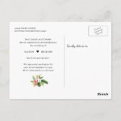 Change the Date Summer Palm Beach String Lights Briefkaart (Achterkant)