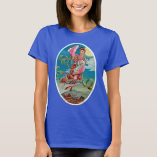 Chang'e vliegt naar de maan t-shirt