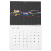Changeable Year Music Calendar Kalender (Mar 2027)