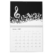 Changeable Year Music Calendar Kalender (Jan 2027)