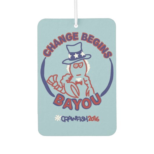 #ChangeBeginsBayou Auto Luchtverfrisser (Voorkant)