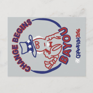 #ChangeBeginsBayou Briefkaart