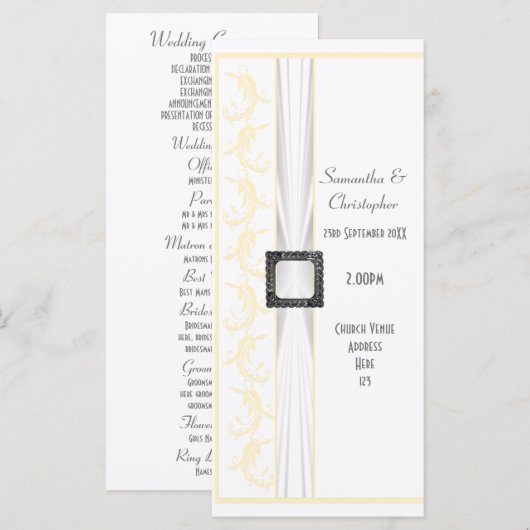 Changement à n'importe quel programme de mariage d (Devant / Derrière)