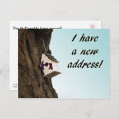 Changement d'adresse avec carte postale (Devant / Derrière)