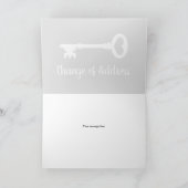 Changement d'adresse carte de déplacement avec clé (Intérieur)