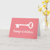 Changement d'adresse carte de déplacement avec clé (Fleur jaune)