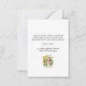 Changement d'adresse Carte de Faire-part Floral Mo (Dos)