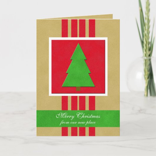 Changement d'adresse Carte de Noël (Devant)