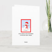 Changement d'adresse Carte de Noël (Dos)