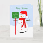 Changement d'adresse Carte de Noël (Devant)