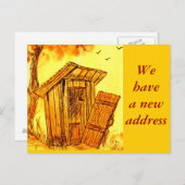 Changement d'adresse - carte postale (Devant / Derrière)