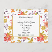 Changement d'adresse carte postale (Devant)