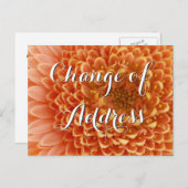 Changement d'adresse carte postale avec photo de f (Devant / Derrière)