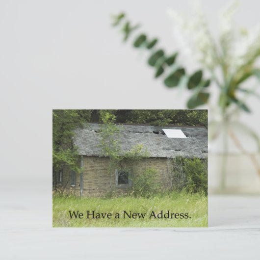 Changement d'adresse Carte postale : Fixer le haut (Debout devant)