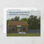 Changement d'adresse Carte postale : Jardin clôtur (Devant / Derrière)