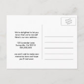 Changement d'adresse carte postale que nous avons  (Dos)