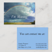 Changement d'adresse d'arc-en-ciel la carte (Devant / Derrière)