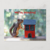 Changement d'adresse Écureuil Faire-part en mouvem (Devant)