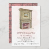 Changement d'adresse Faire-part de déplacement, ch (Devant / Derrière)