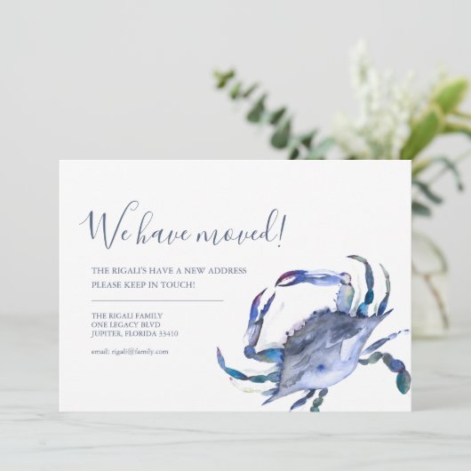 Changement d'adresse Faire-part de déplacement du  (Debout devant)