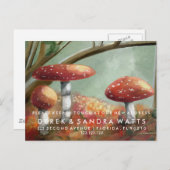 Changement d'adresse faire-part toadstool huile pe (Devant / Derrière)