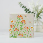 changement d'adresse fleur carte (Debout devant)