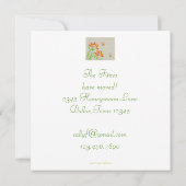 changement d'adresse fleur carte (Dos)