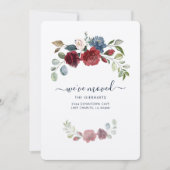 Changement d'adresse floral Faire-part de déménage (Devant)